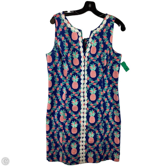Dress Work By Crown And Ivy In Blue & Pink, Size: 12