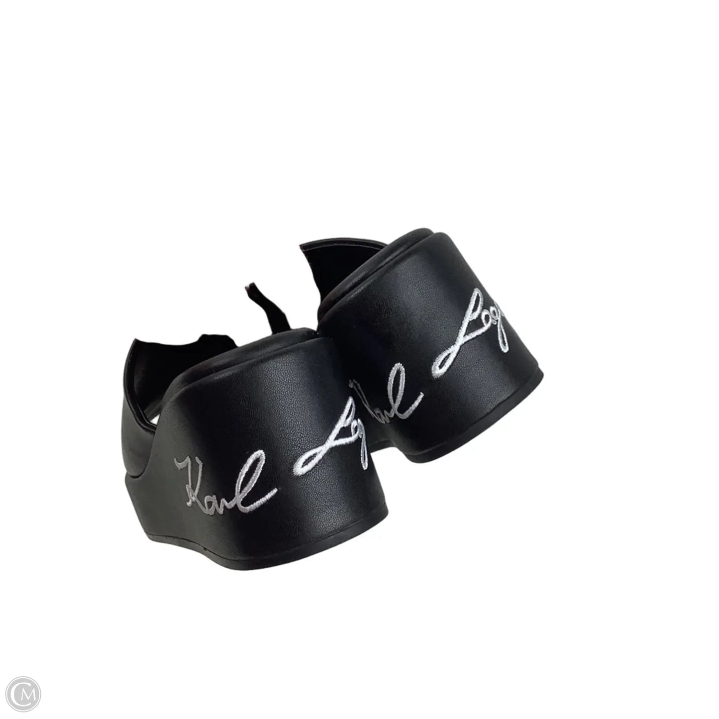 Sandals Designer By Karl Lagerfeld In Black, Size: 7.5