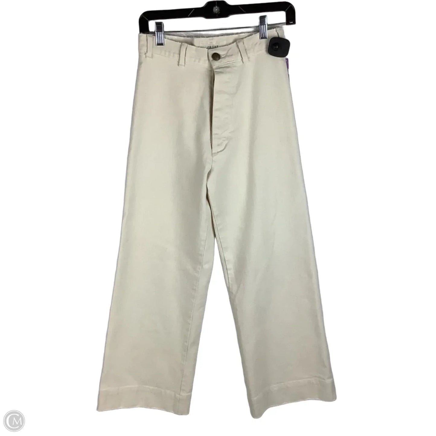 Pants Wide Leg By The Great. In Cream, Size: 4 (26)