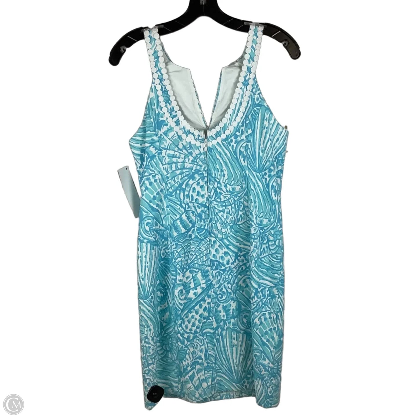 Dress Designer By Lilly Pulitzer In Blue & White, Size: 4
