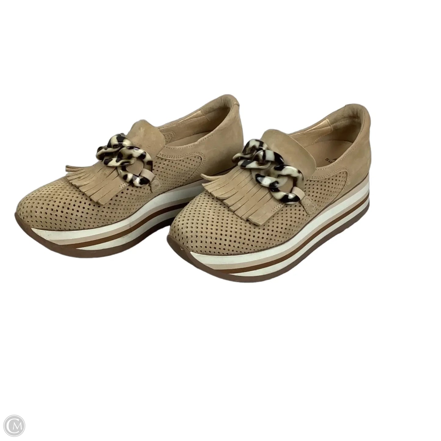 Shoes Heels Block By Cmb In Tan, Size: 6