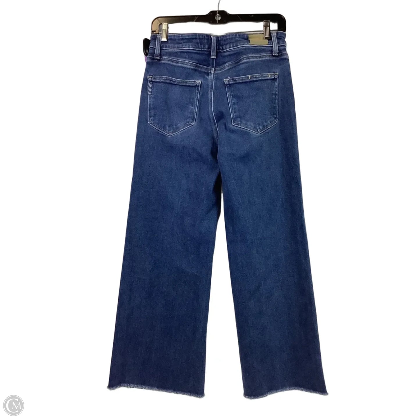 Jeans Wide Leg By Paige In Blue Denim, Size: 8 (29)