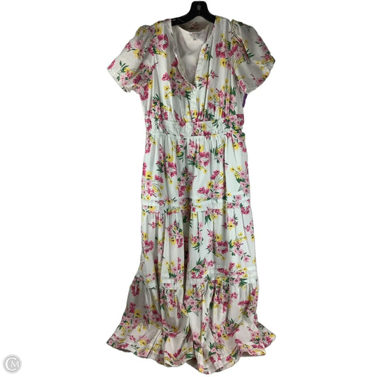 Dress Party Long By Crown And Ivy In Floral Print, Size: L