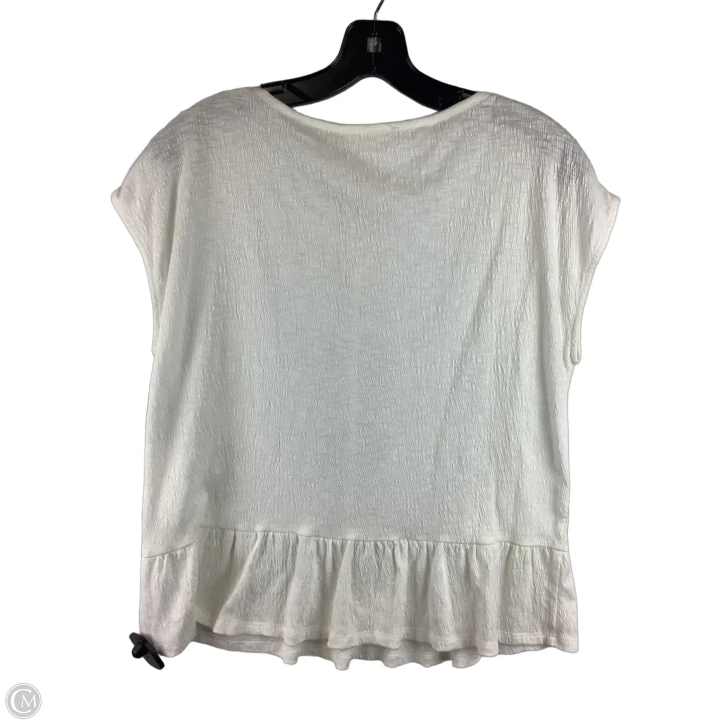 Top Short Sleeve By Thml In White, Size: M
