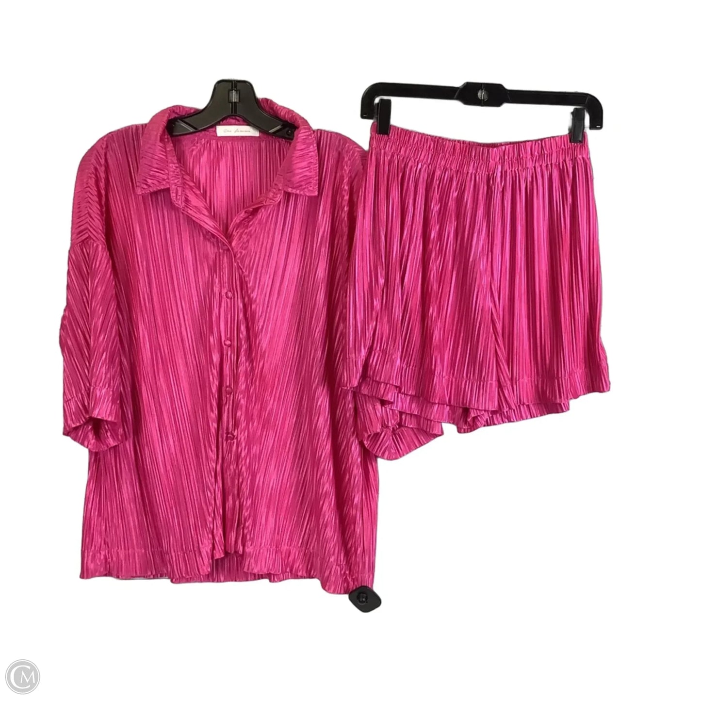 Shorts Set By Ces Femme In Pink, Size: M