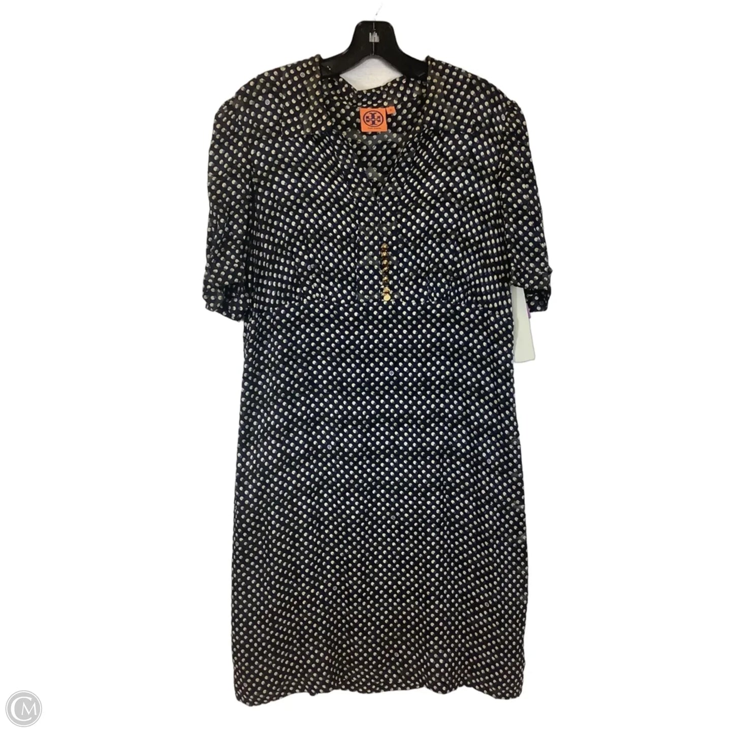 Dress Designer By Tory Burch In Polkadot Pattern, Size: 12