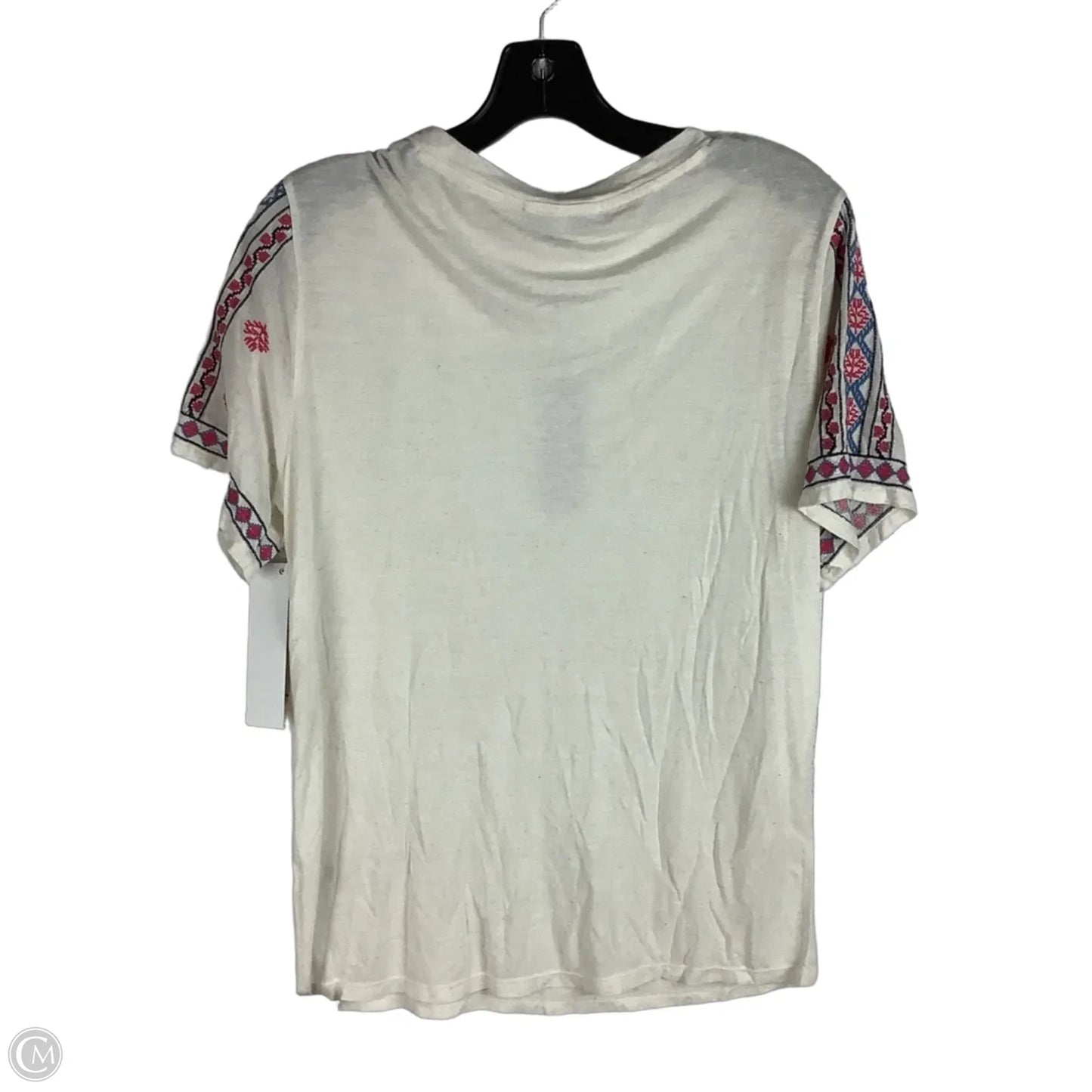 Top Short Sleeve Designer By Rebecca Minkoff In Cream, Size: L