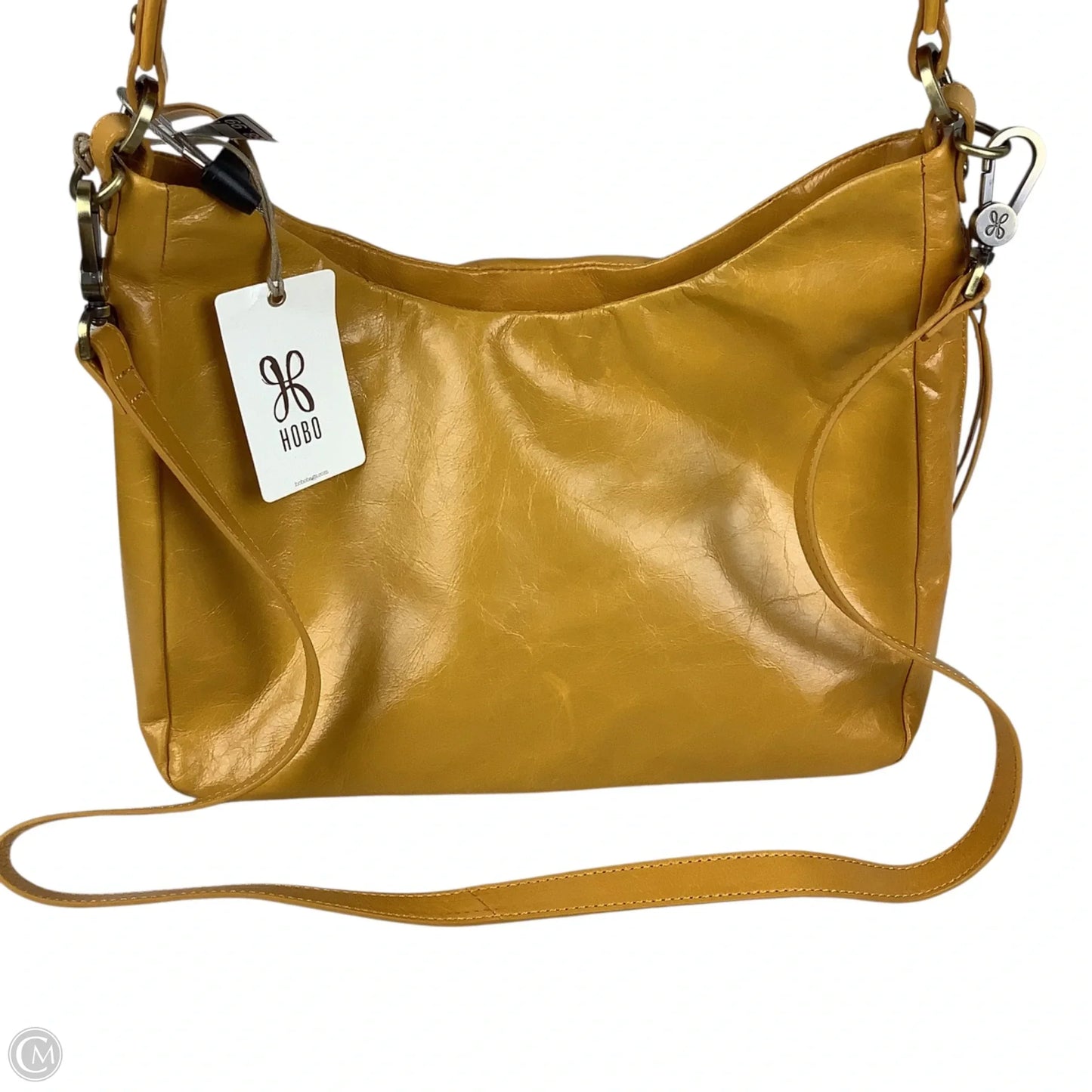 Handbag Leather By Hobo Intl, Size: Medium