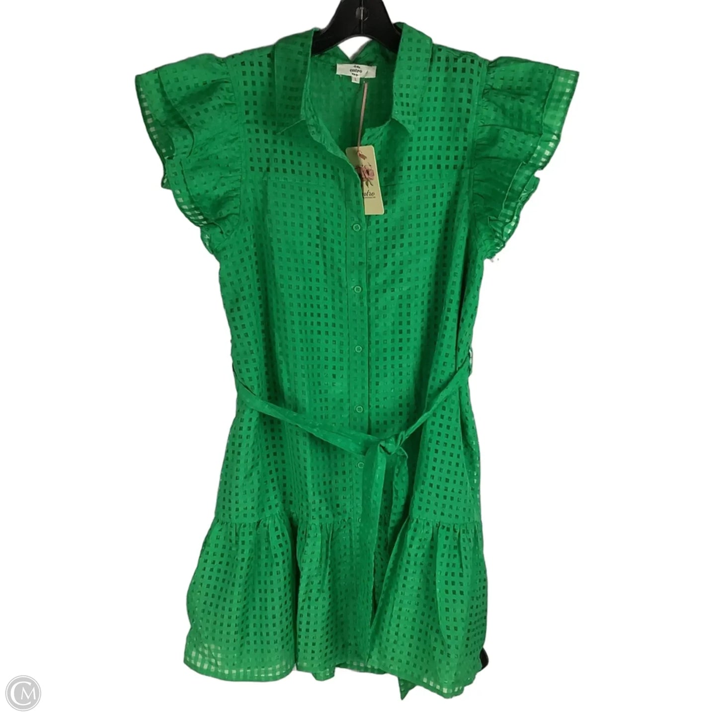 Dress Party By Entro In Green, Size: L
