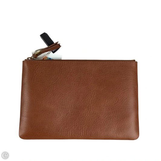 Clutch Leather By Madewell, Size: Medium
