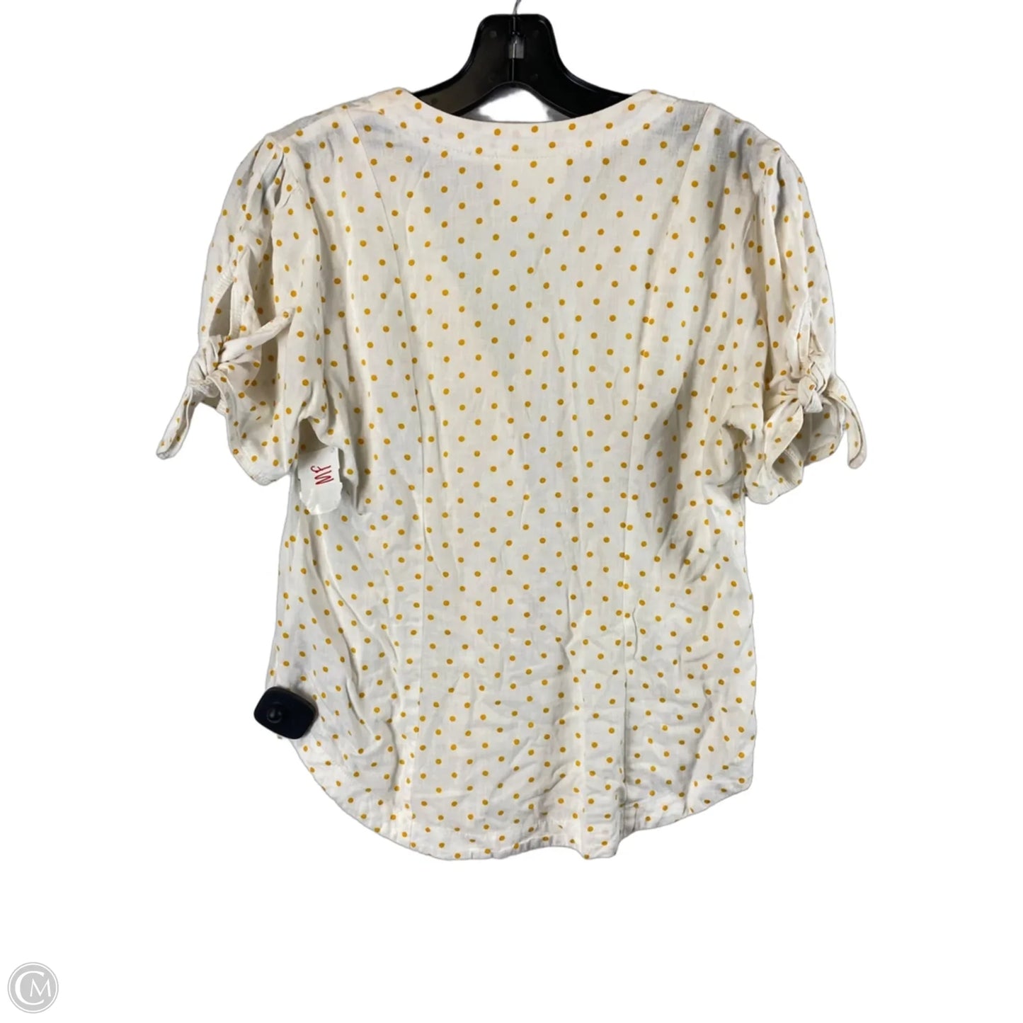 Top Short Sleeve By Maeve In Polkadot Pattern, Size: S