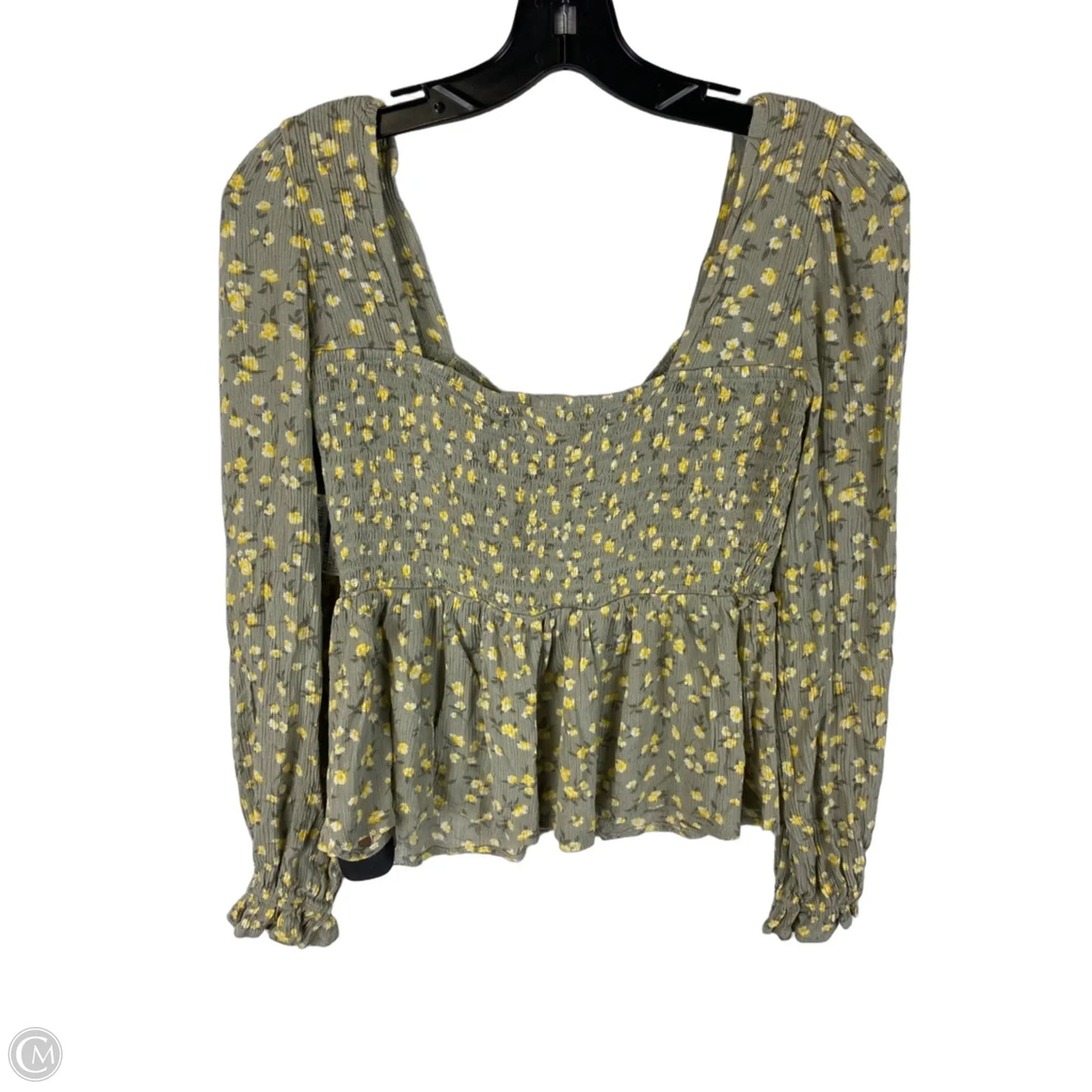 Top Long Sleeve By Planet Gold In Floral Print, Size: S