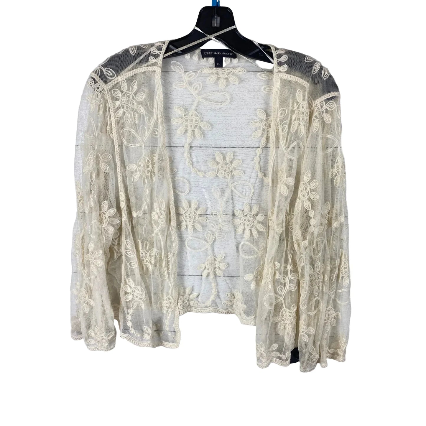 Kimono By Chris Mclaughlin In Cream, Size: Xl