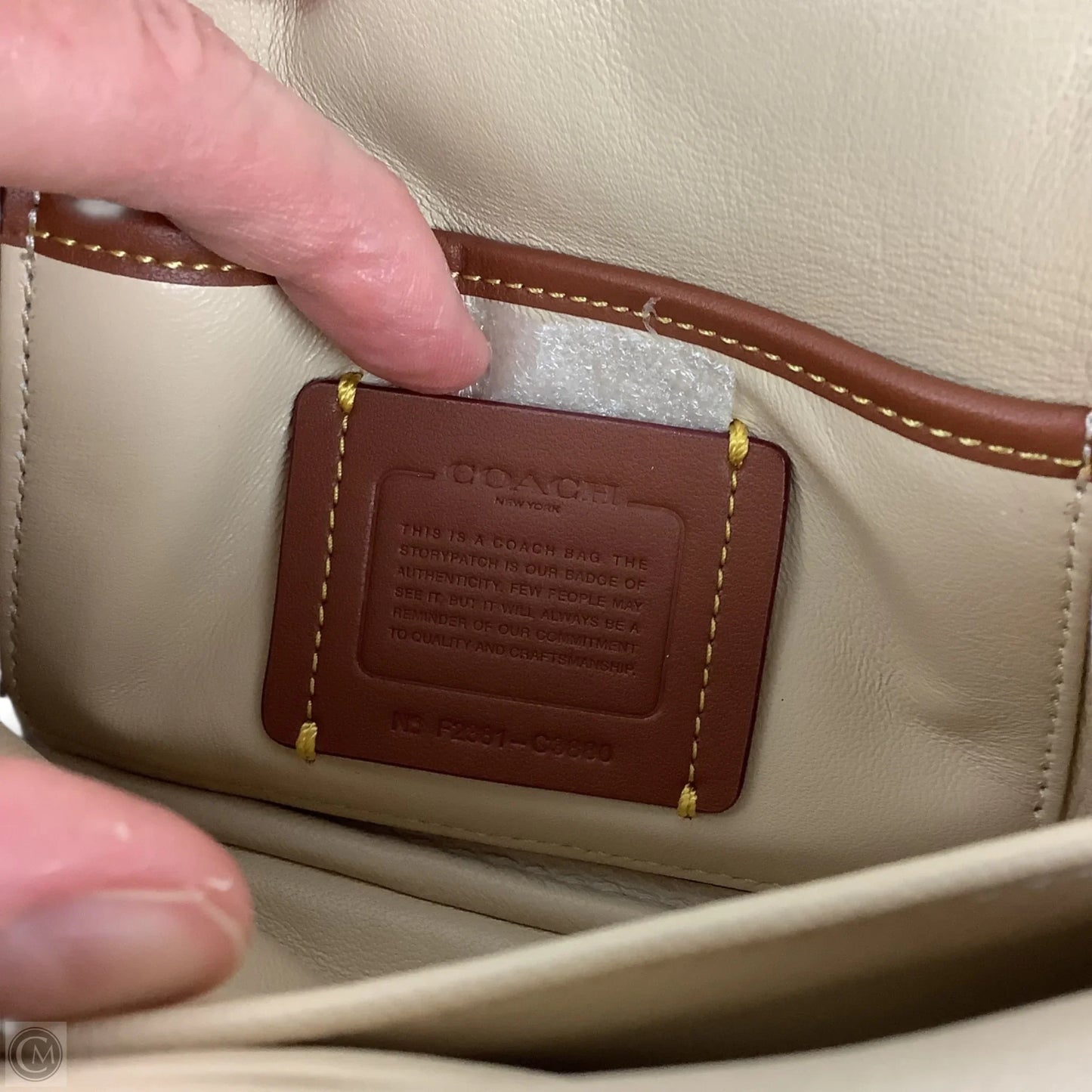 Crossbody Designer By Coach, Size: Small