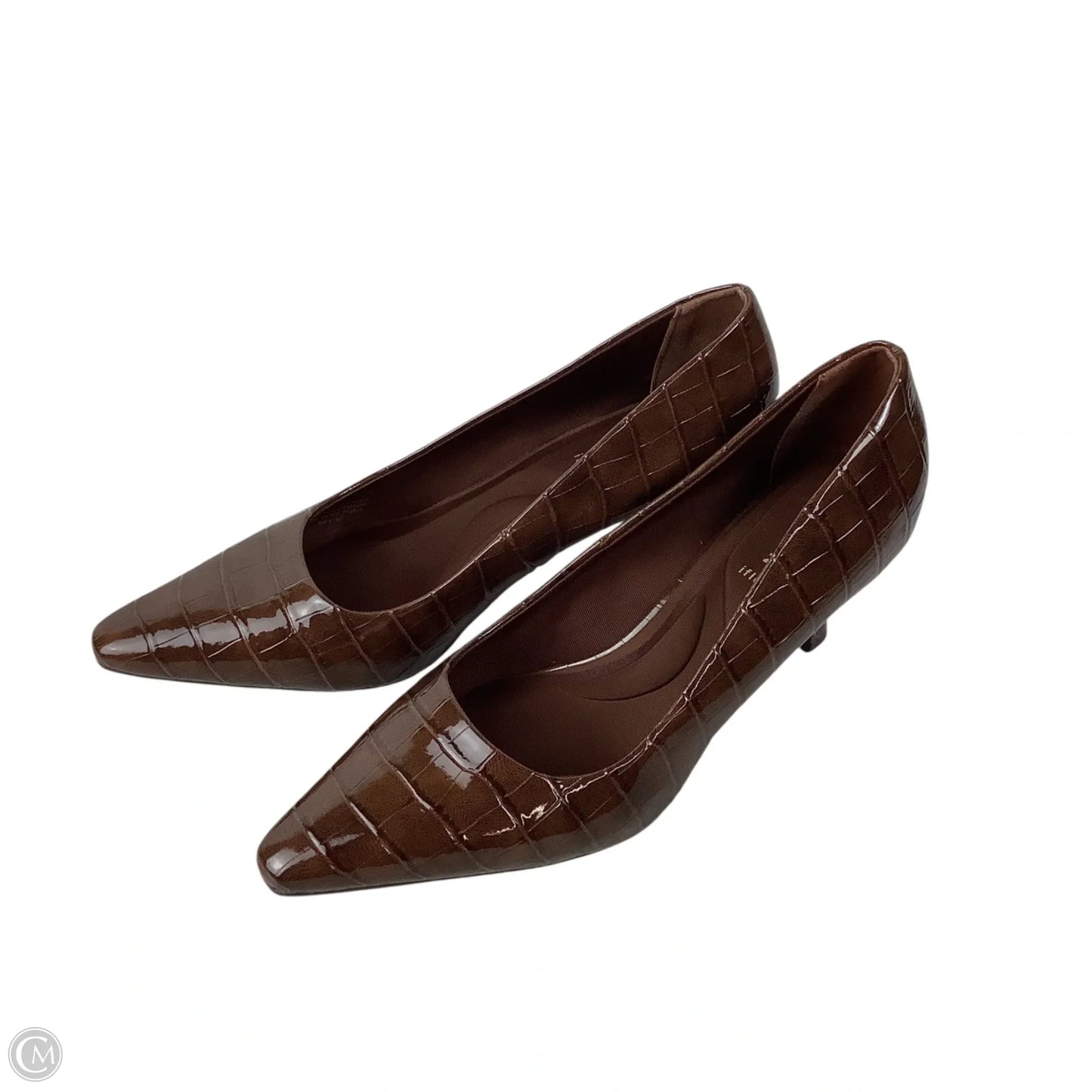 Shoes Heels Kitten By Anne Klein In Brown, Size: 8.5