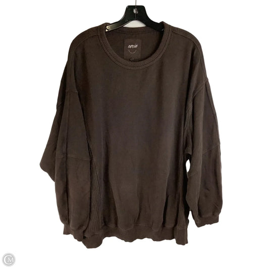 Sweatshirt Crewneck By Aerie In Brown, Size: L