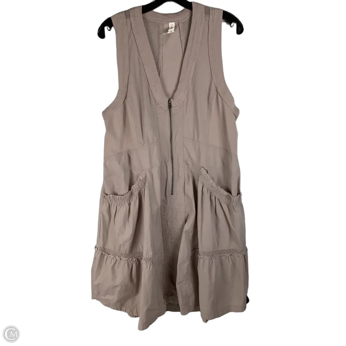 Dress Casual Short By Daily Practice By Anthropologie In Taupe, Size: L