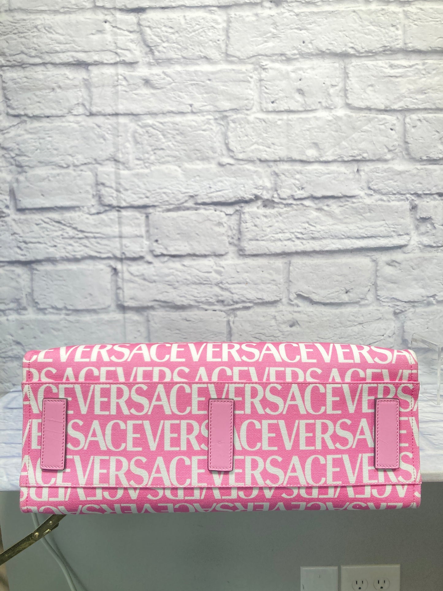 Tote Luxury Designer By Versace  Size: Large