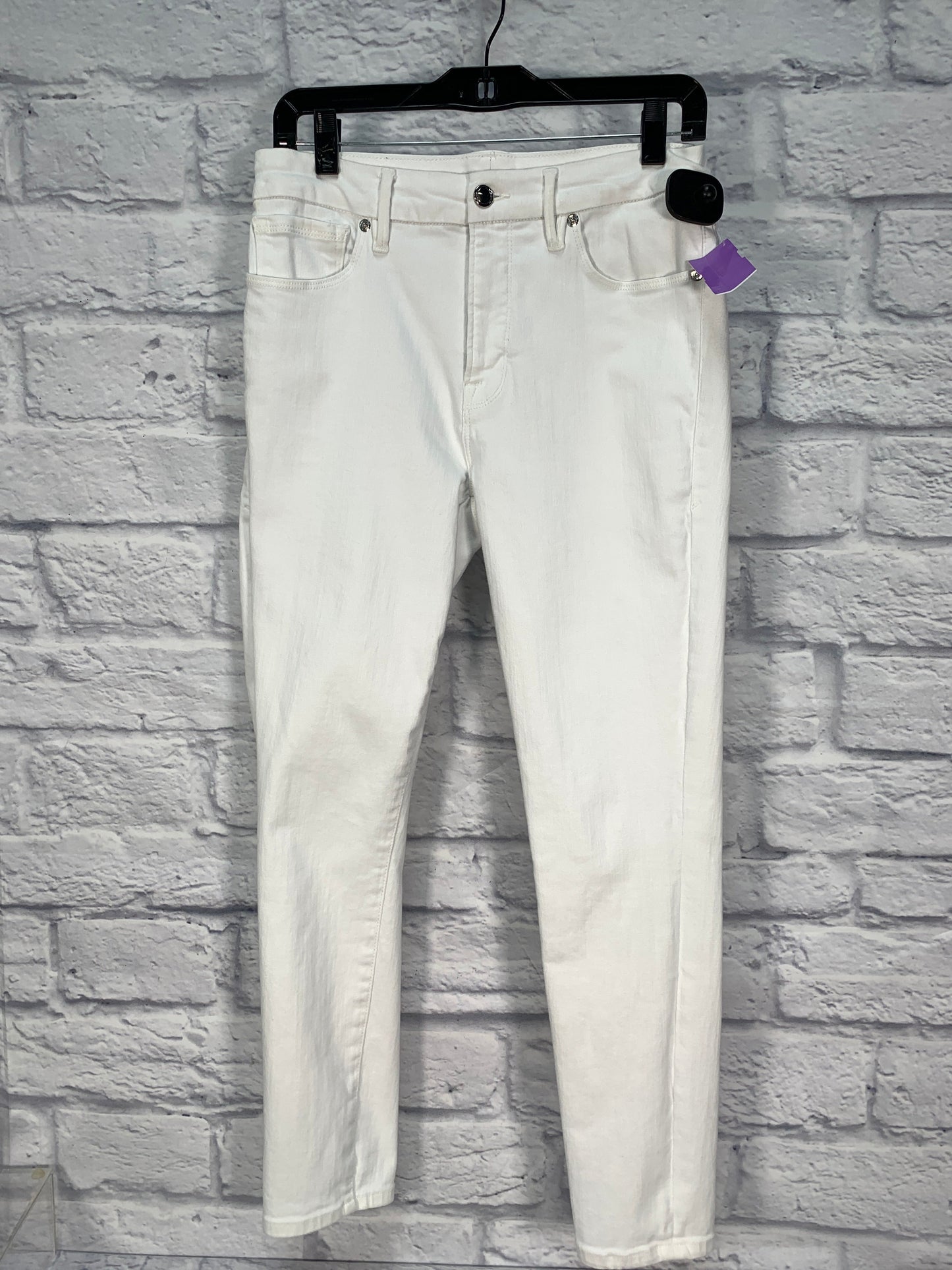 White Denim Jeans Designer Good American, Size 8
