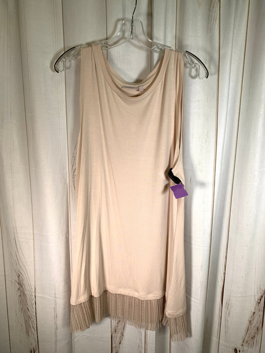 Cream Tunic Sleeveless Logo, Size Xl