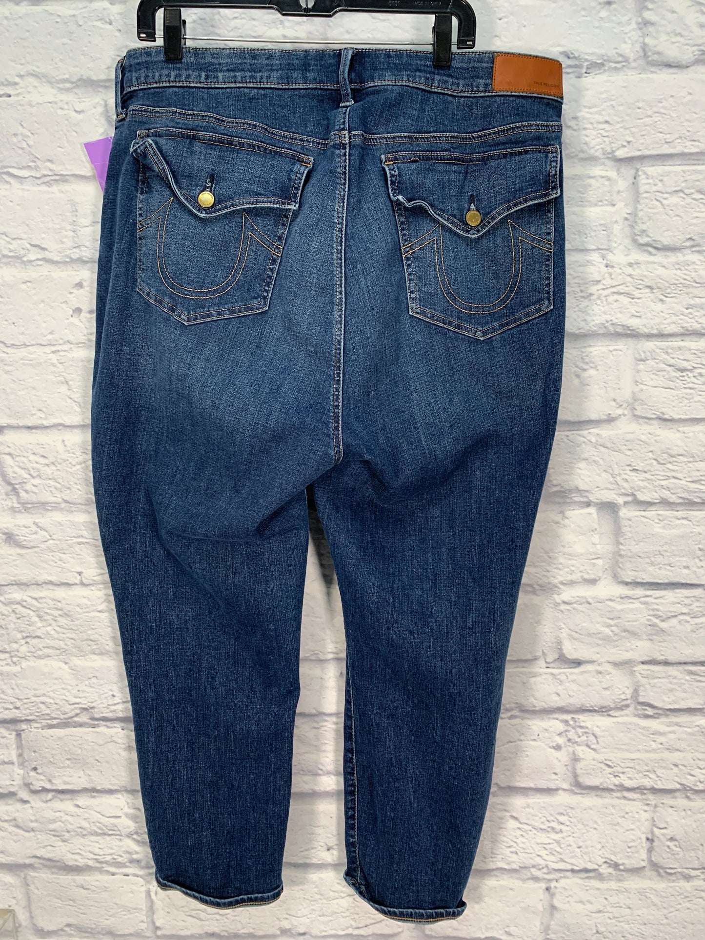 Blue Denim Jeans Designer True Religion, Size 24w
