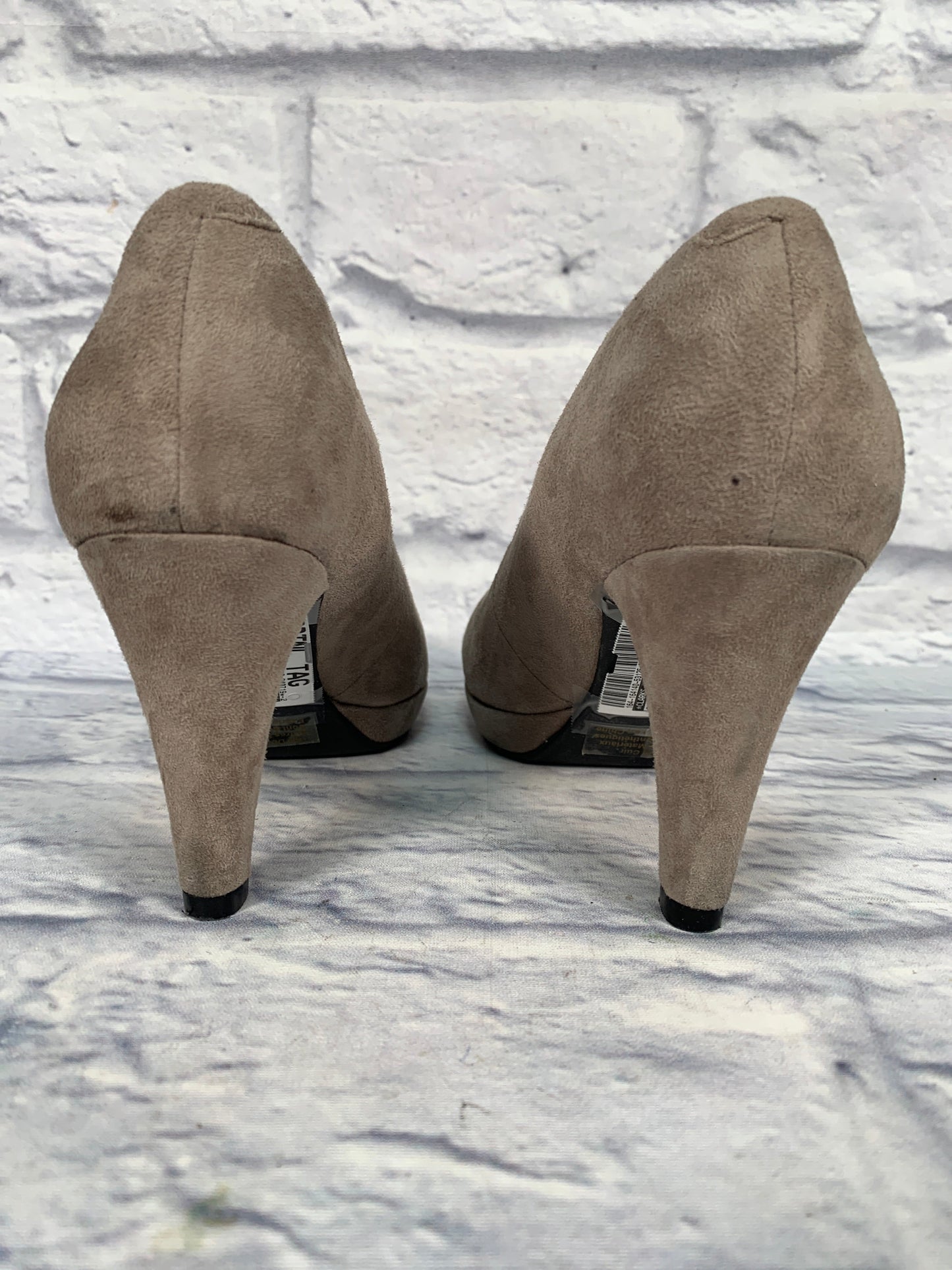Taupe Shoes Heels Stiletto Clarks, Size 6.5