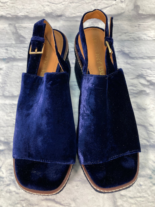 Shoes Heels Block By Tory Burch In Blue, Size: 8