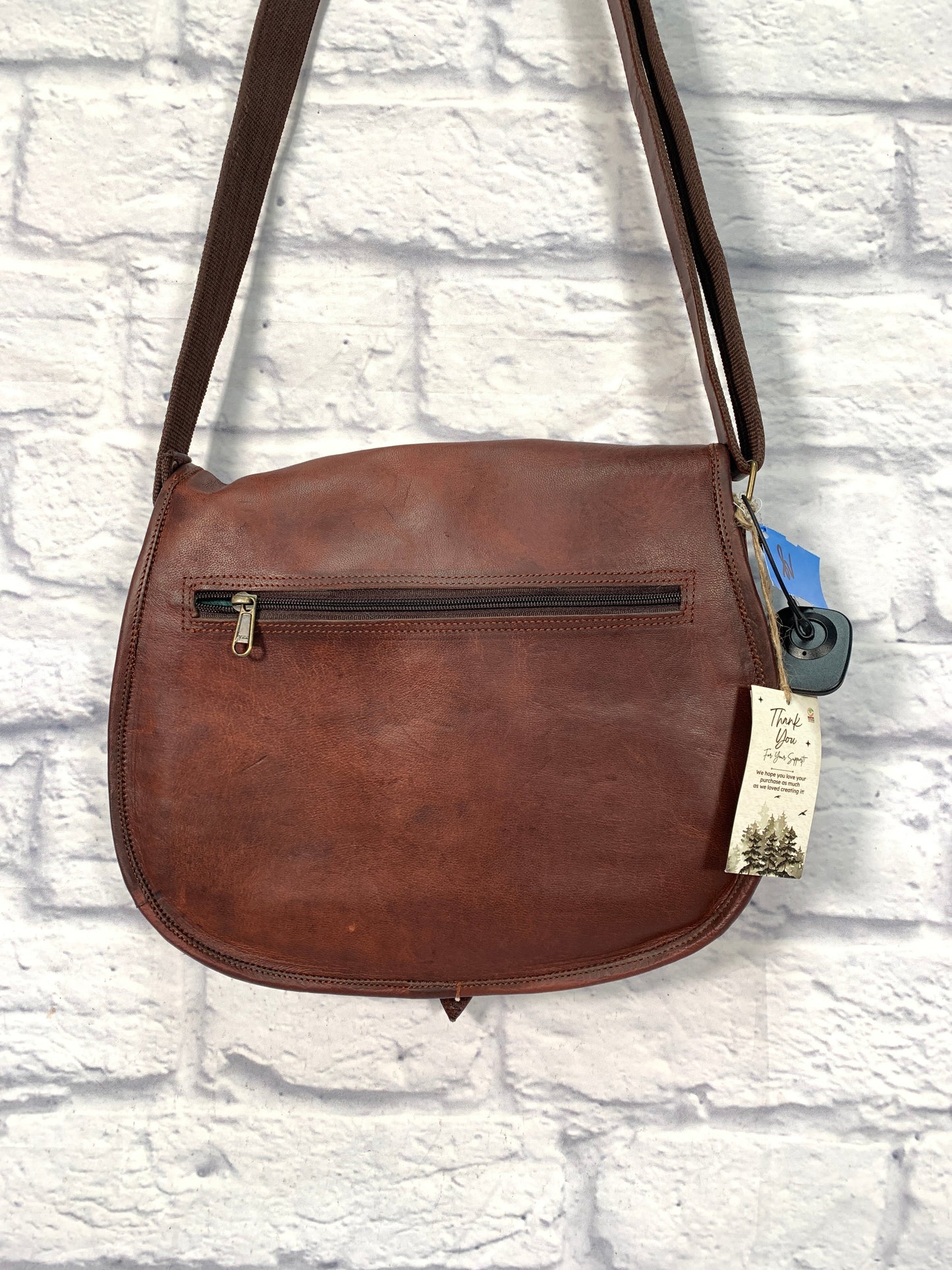 Crossbody Leather By Clothes Mentor, Size: Large