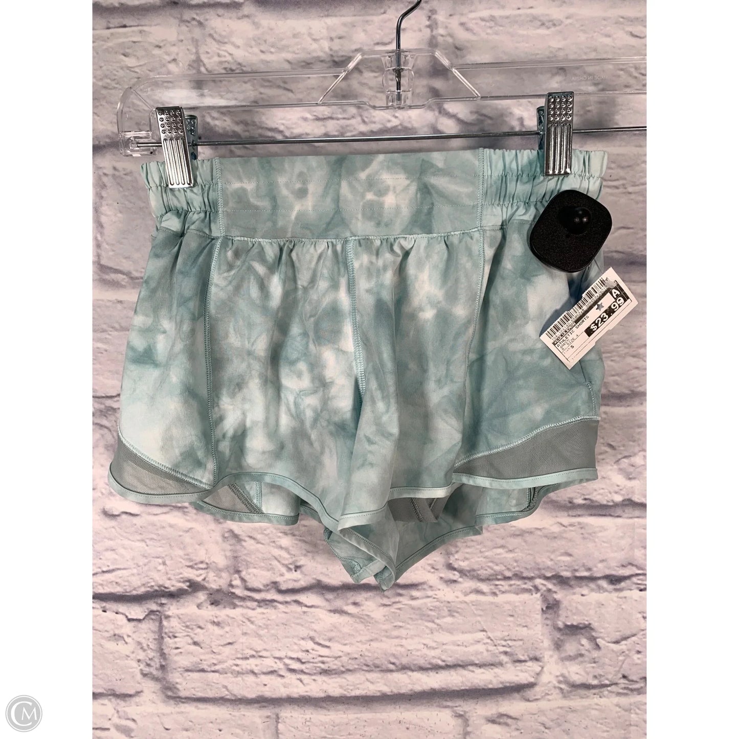 Athletic Shorts By Lululemon In Green, Size: S