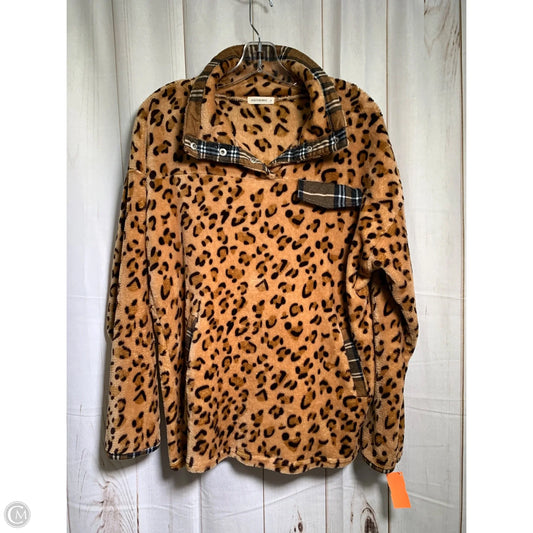 Sweater By Clothes Mentor In Animal Print, Size: M