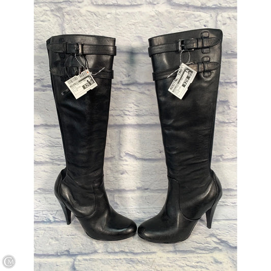 Boots Mid-calf Heels By Cole-haan In Black, Size: 7