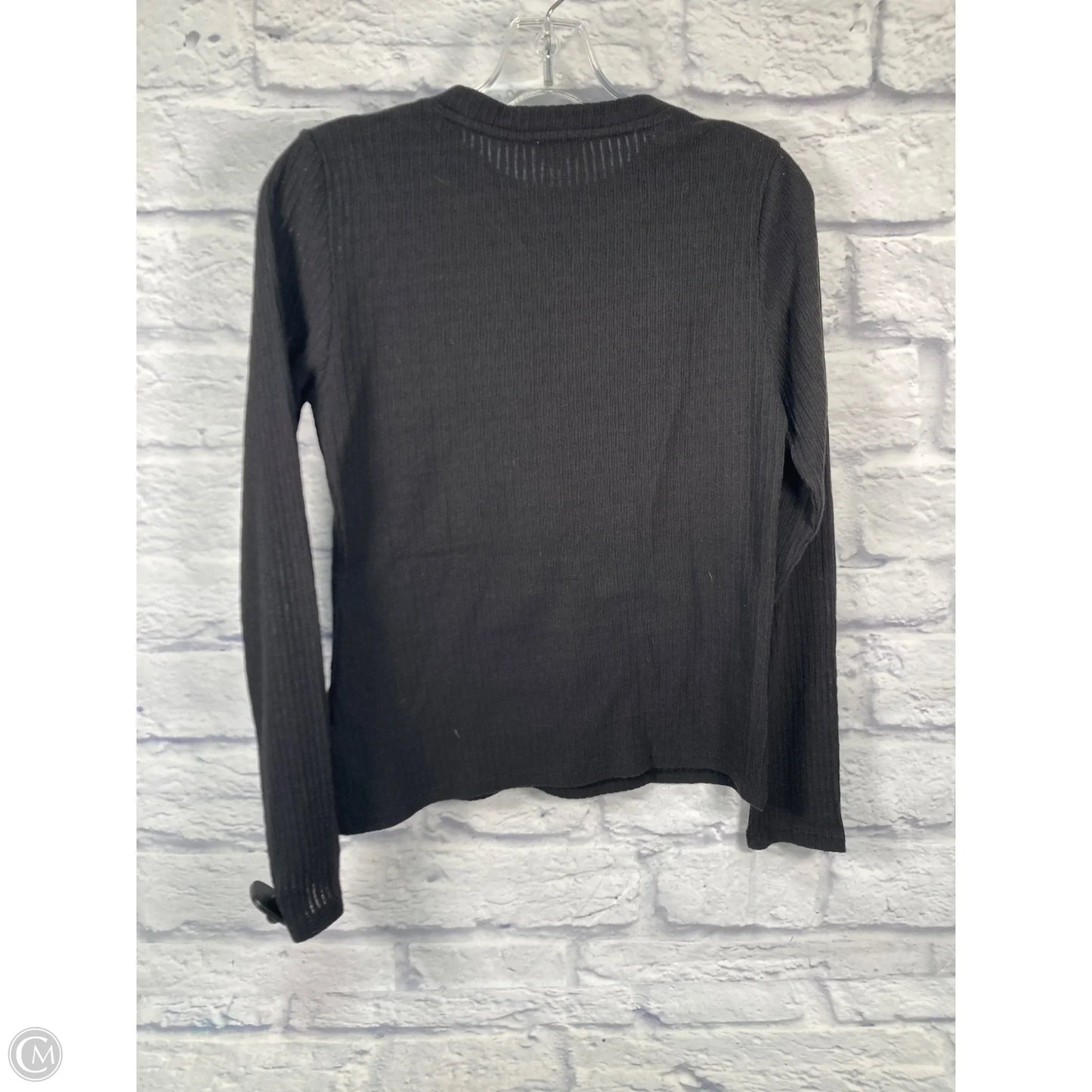 Top Long Sleeve By Pilcro In Black, Size: M