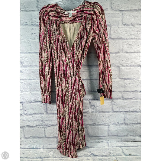 Dress Designer By Diane Von Furstenberg In Brown & Pink, Size: S