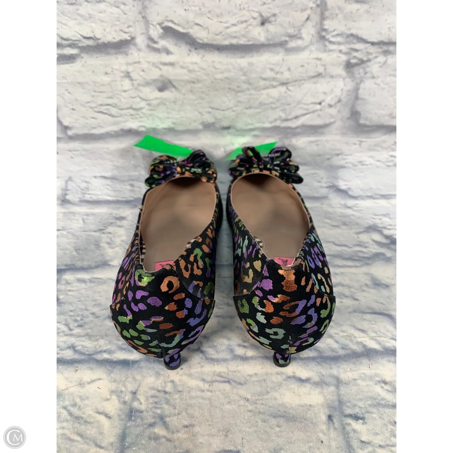 Shoes Heels Kitten By Betsey Johnson In Black & Purple, Size: 11