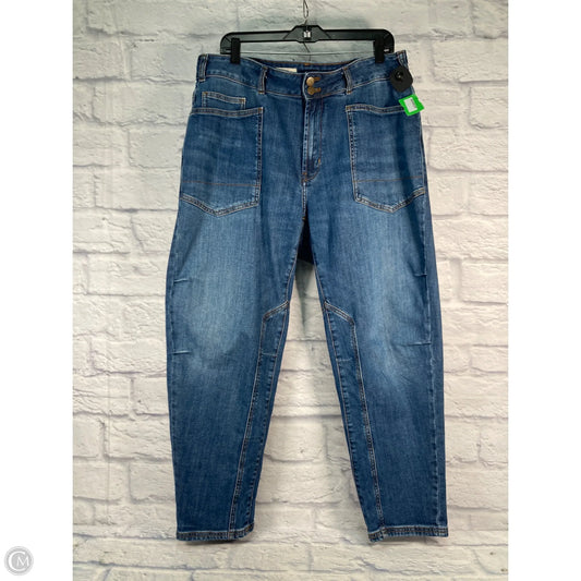 Jeans Cropped By Pilcro In Blue Denim, Size: 20