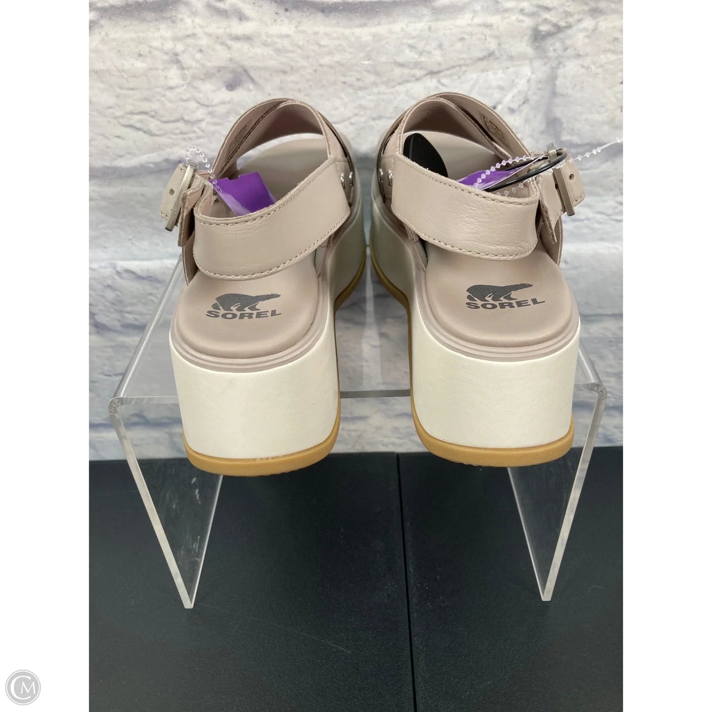 Sandals Heels Platform By Sorel In Grey, Size: 7