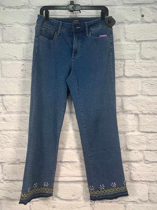 Blue Denim Jeans Straight Chicos, Size 8