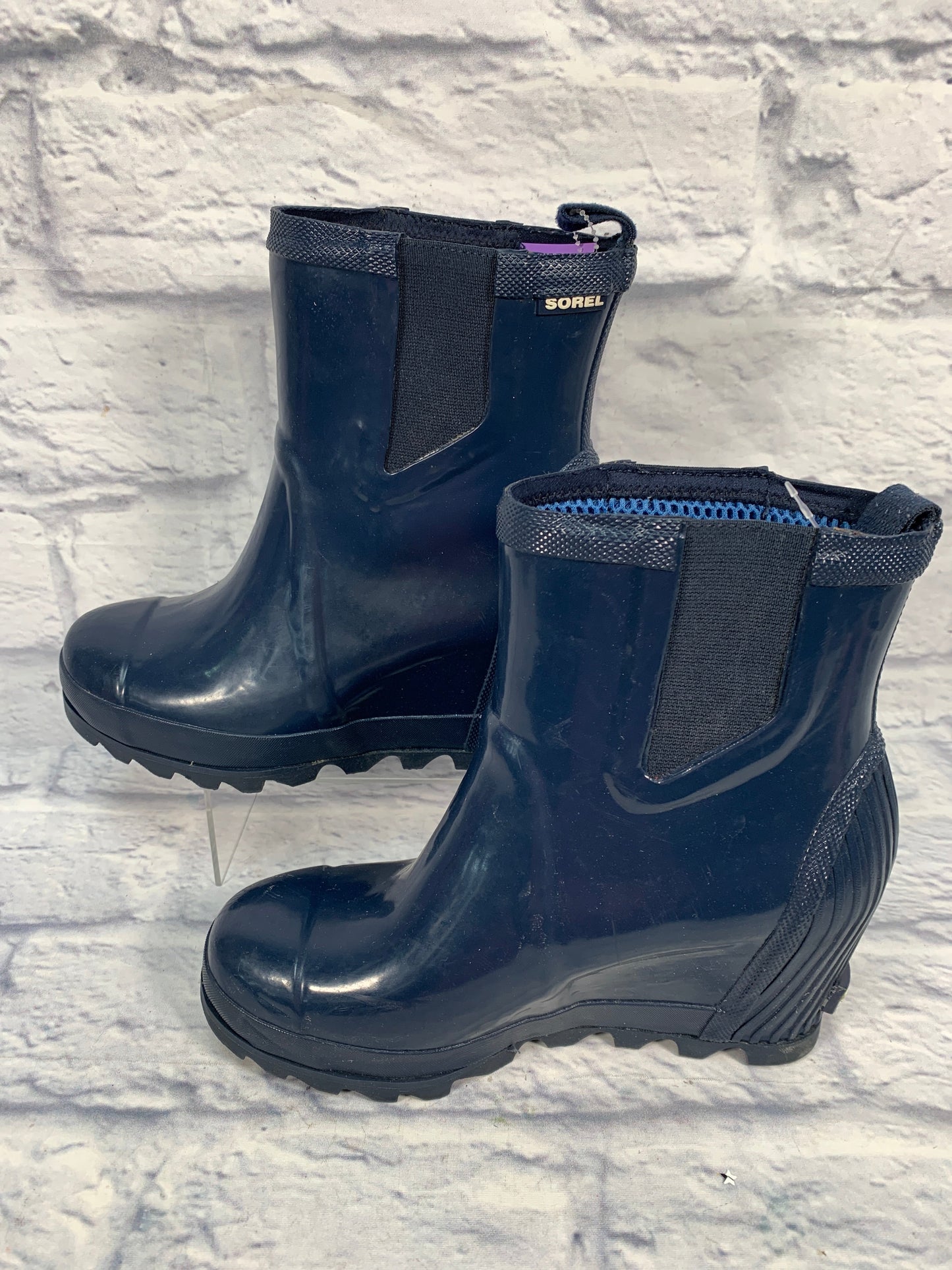 Blue Boots Designer Sorel, Size 7.5