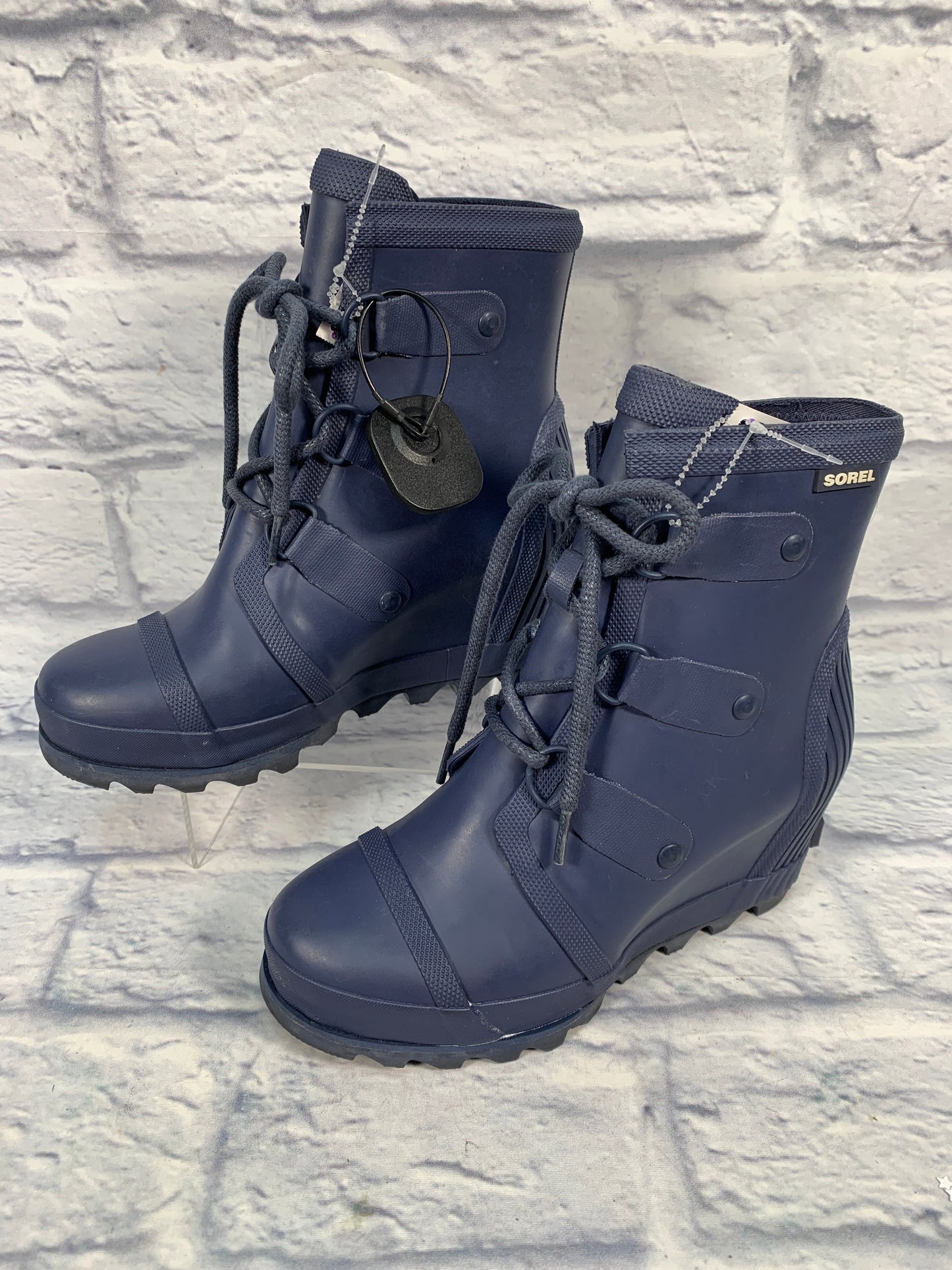 Blue Boots Designer Sorel, Size 7