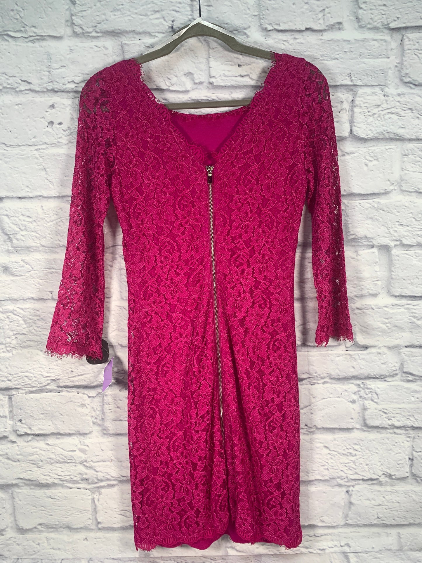 Pink Dress Designer Diane Von Furstenberg, Size S