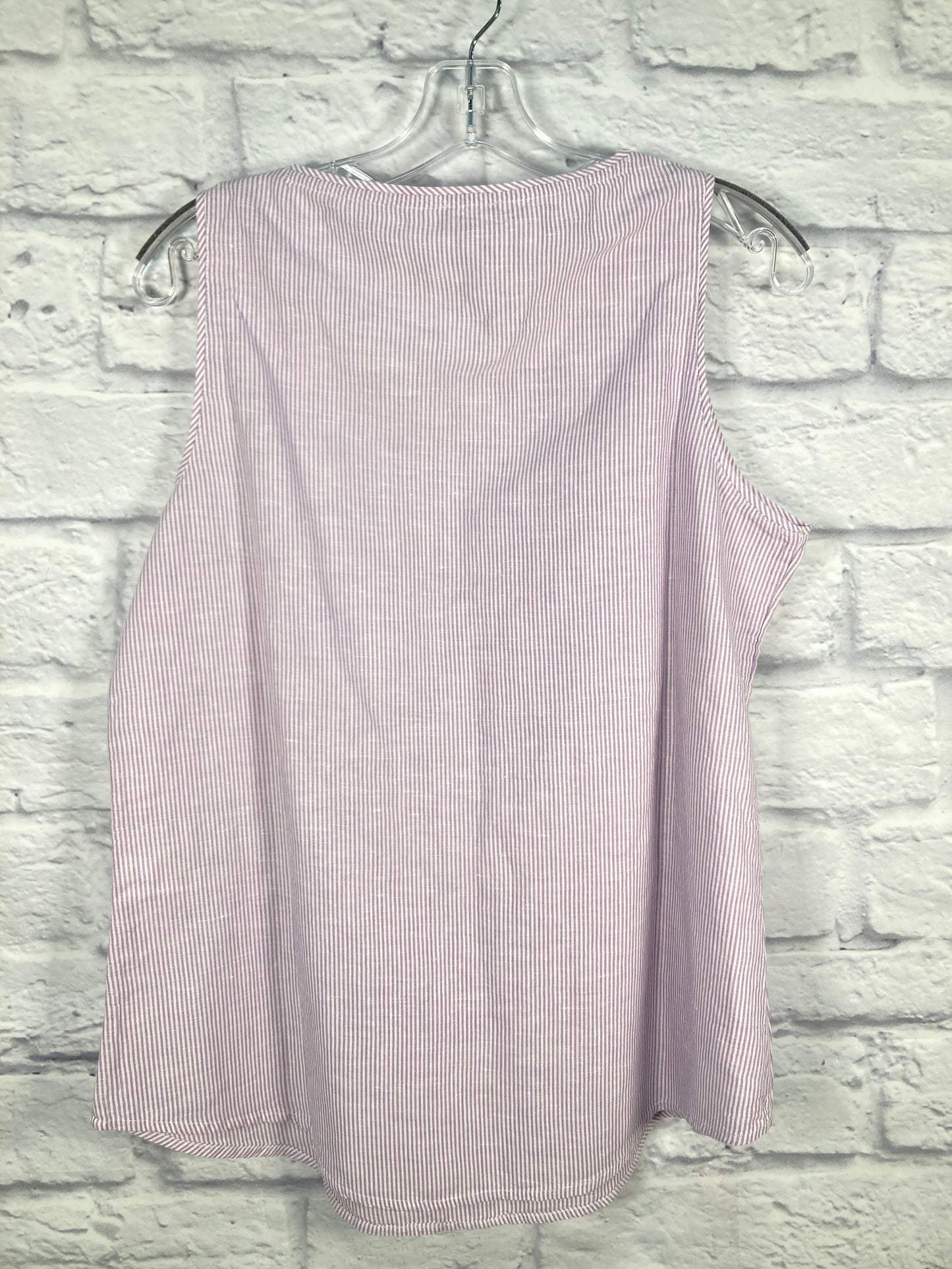 Purple & White Top Sleeveless Chicos, Size M