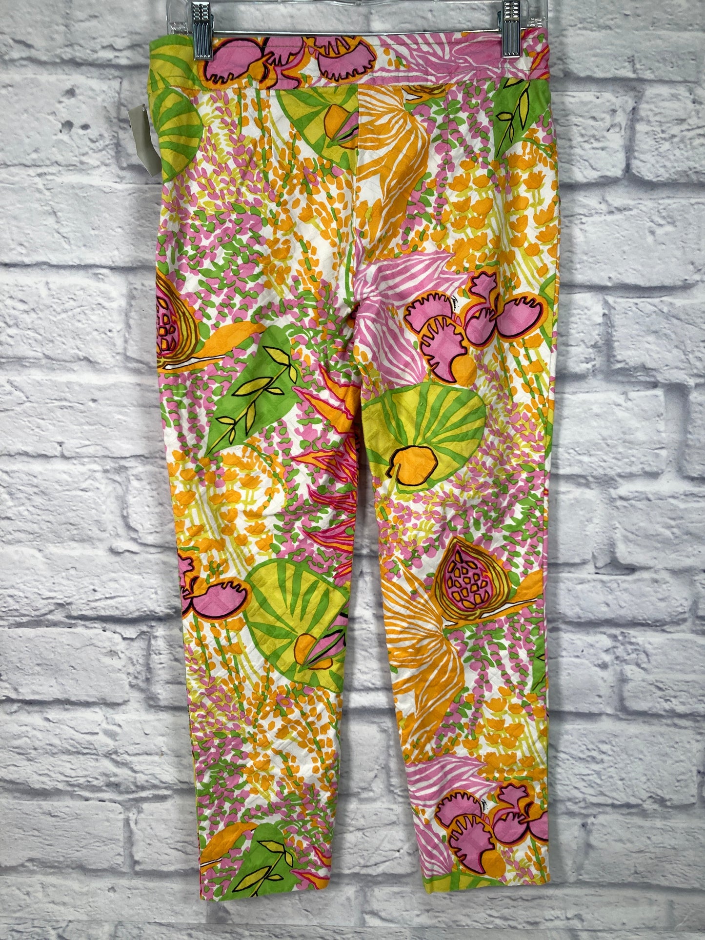 Green & Pink Pants Designer Trina Turk, Size 4