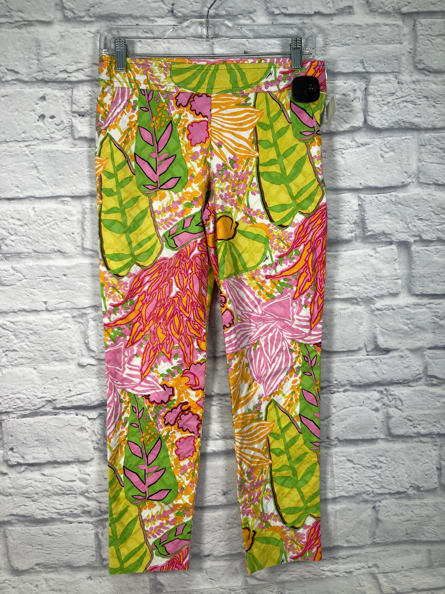 Green & Pink Pants Designer Trina Turk, Size 4