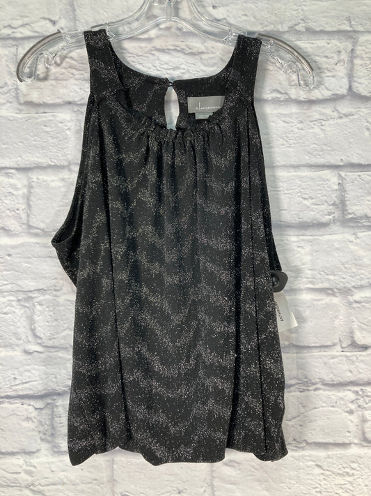 Top Sleeveless By Anthropologie In Black & Silver, Size: Xs