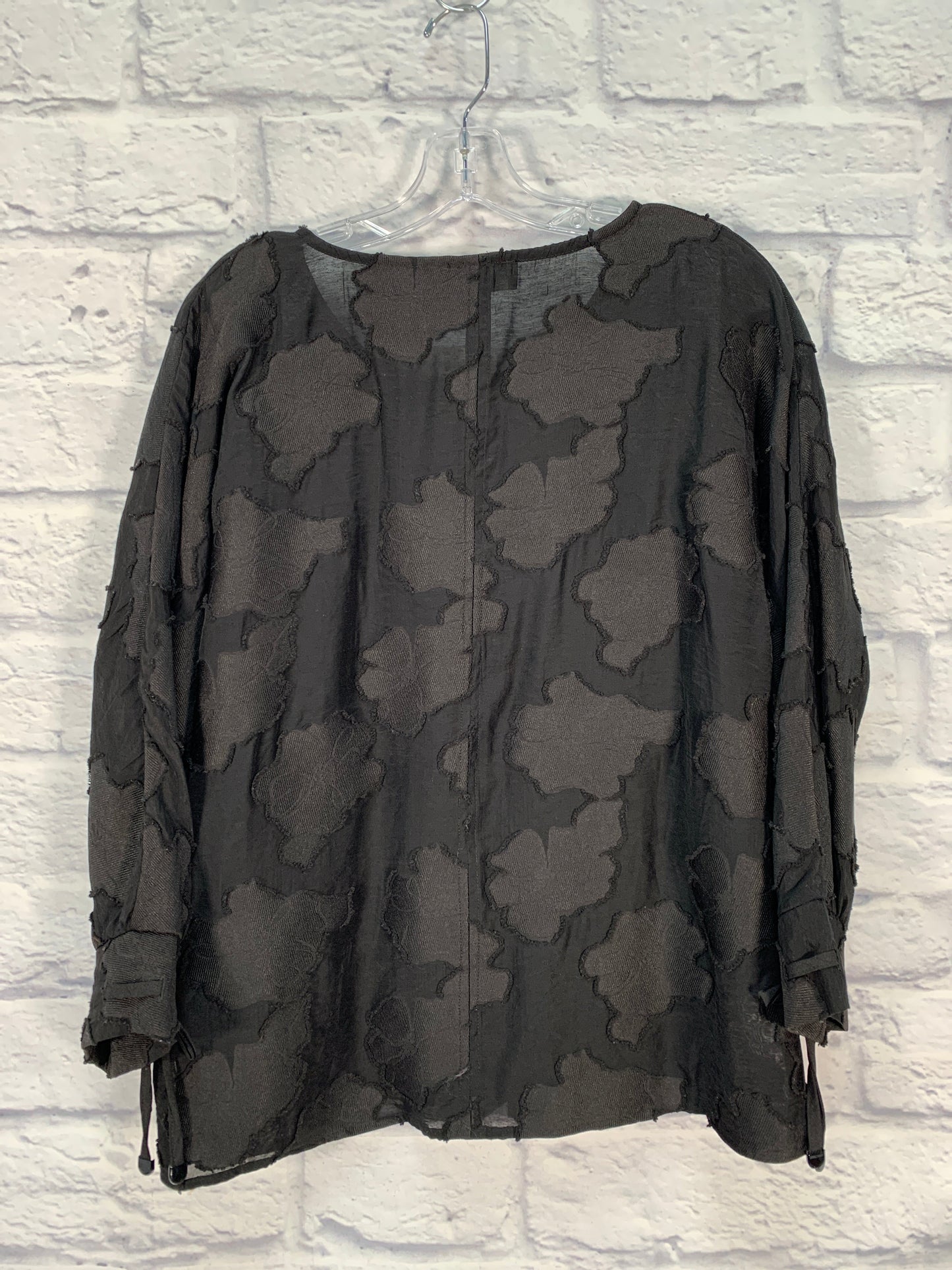 Top Long Sleeve By Karl Lagerfeld In Black, Size: M