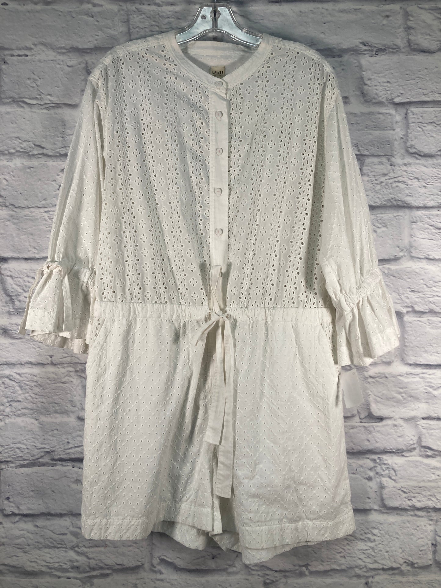 Romper Designer By Rebecca Taylor In White, Size: Xl