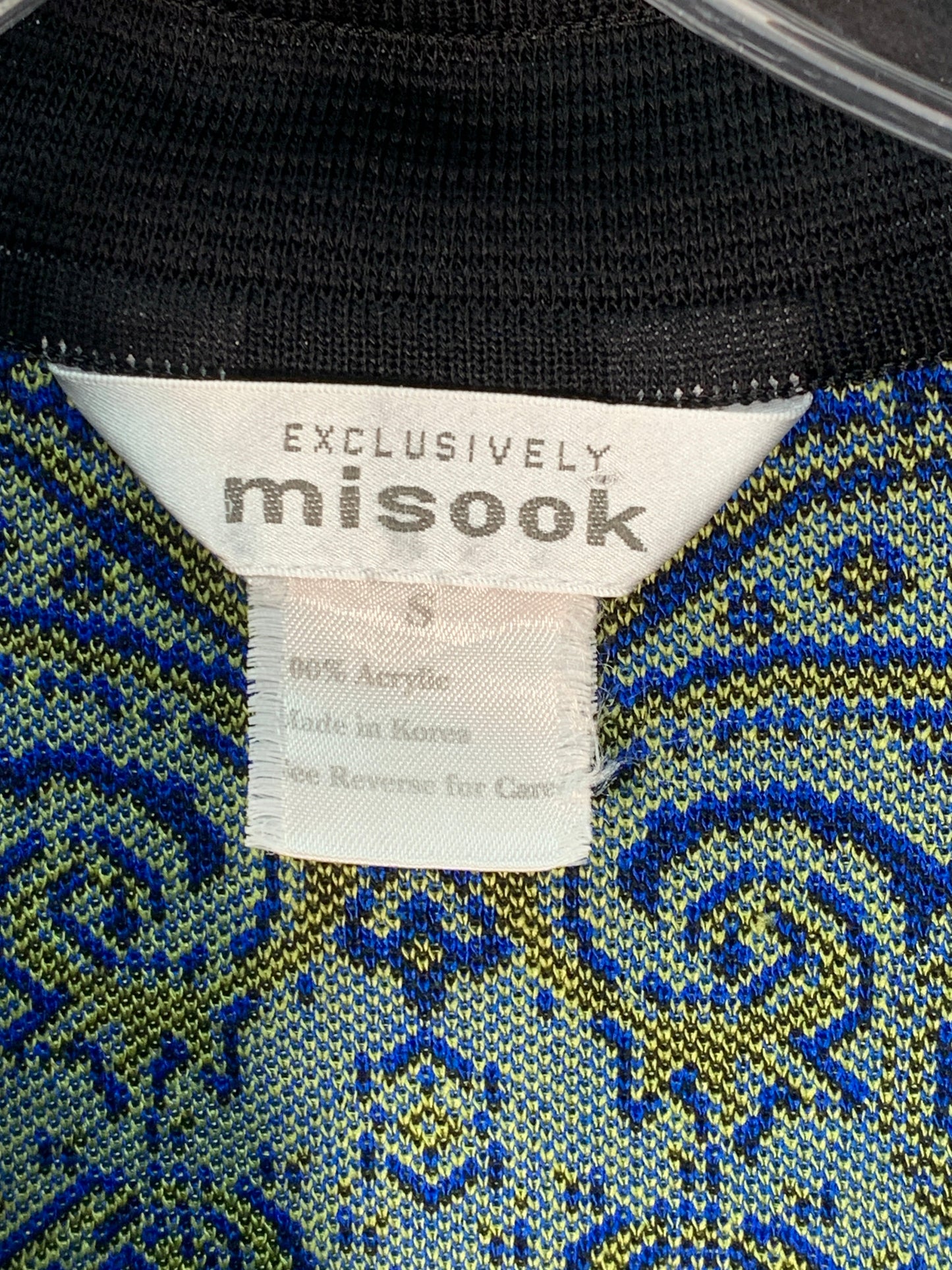 Jacket Designer By Misook In Black & Blue, Size: S