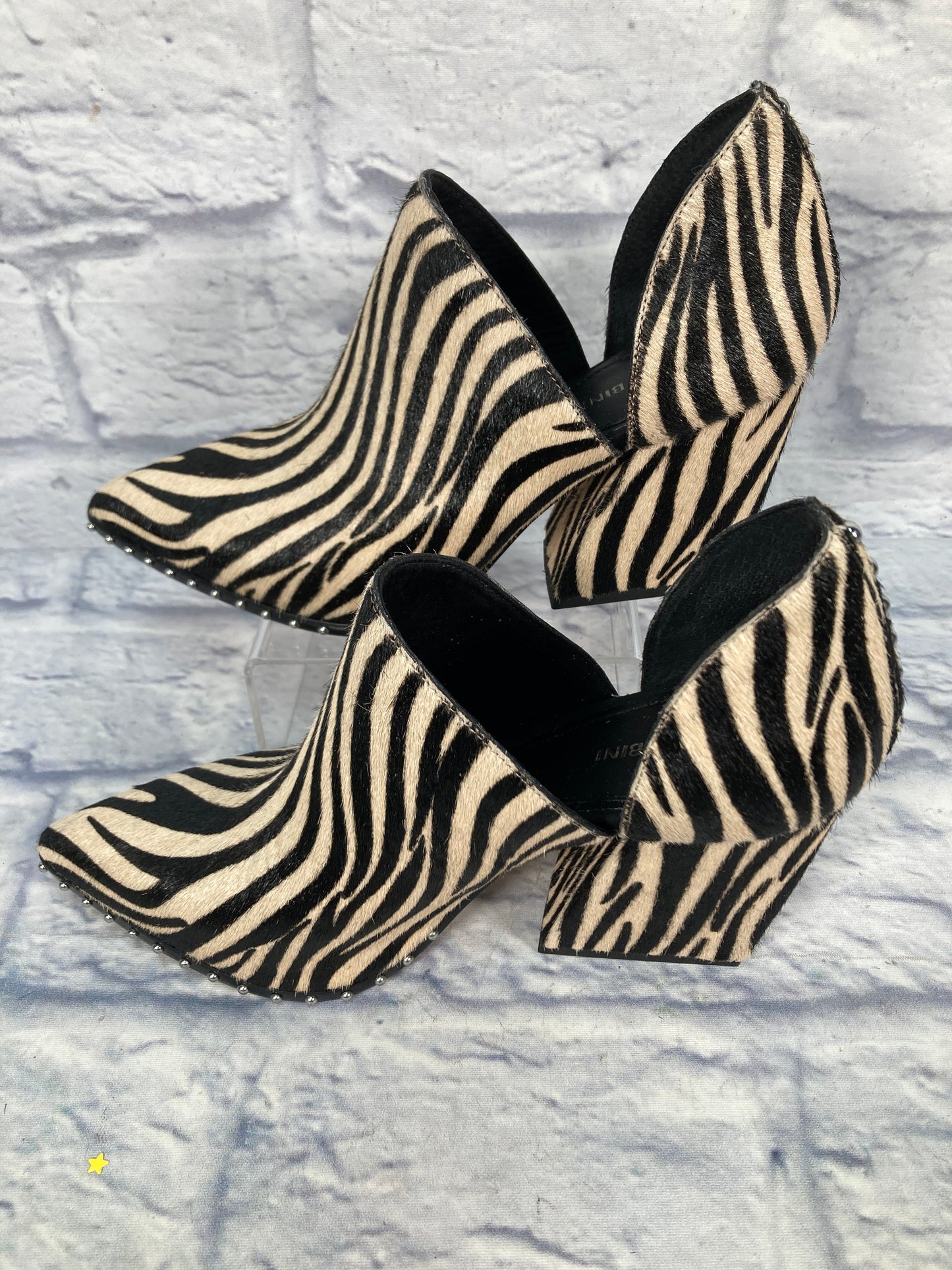 Shoes Heels Block By Gianni Bini In Animal Print, Size: 8