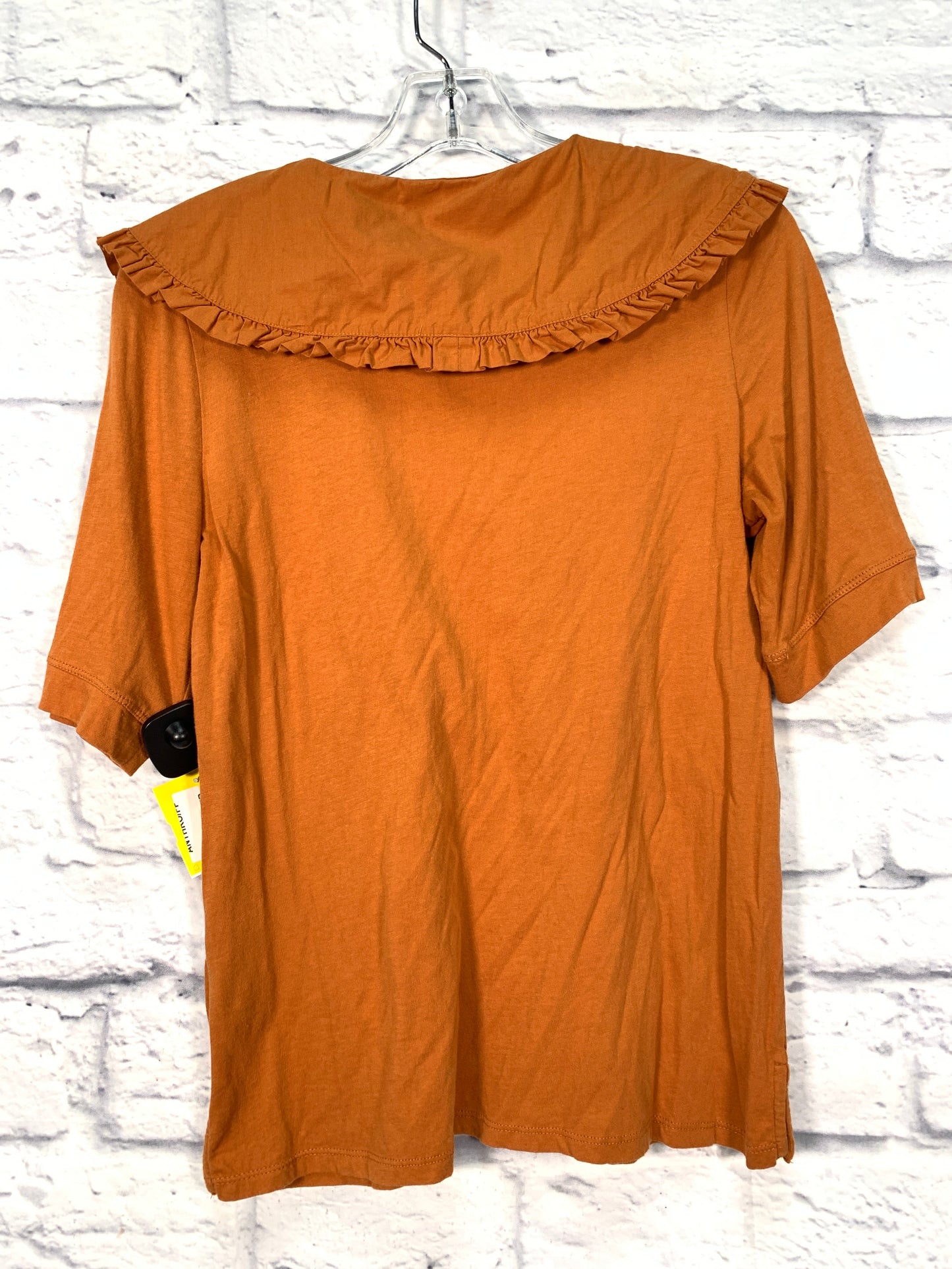 Top Short Sleeve By Maeve In Brown, Size: S