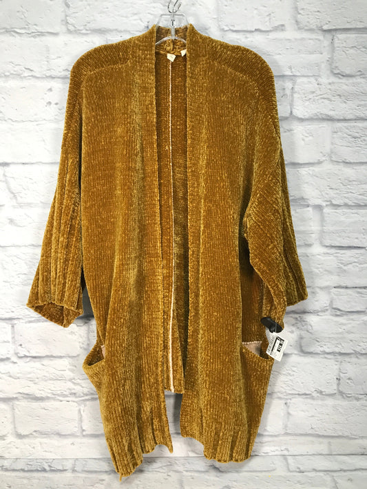 Sweater Cardigan By Moth In Yellow, Size: S